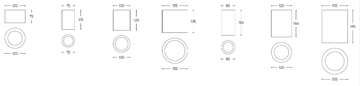 NADIR 12 - Ceiling spotlight by Aldo Bernardi - view 3